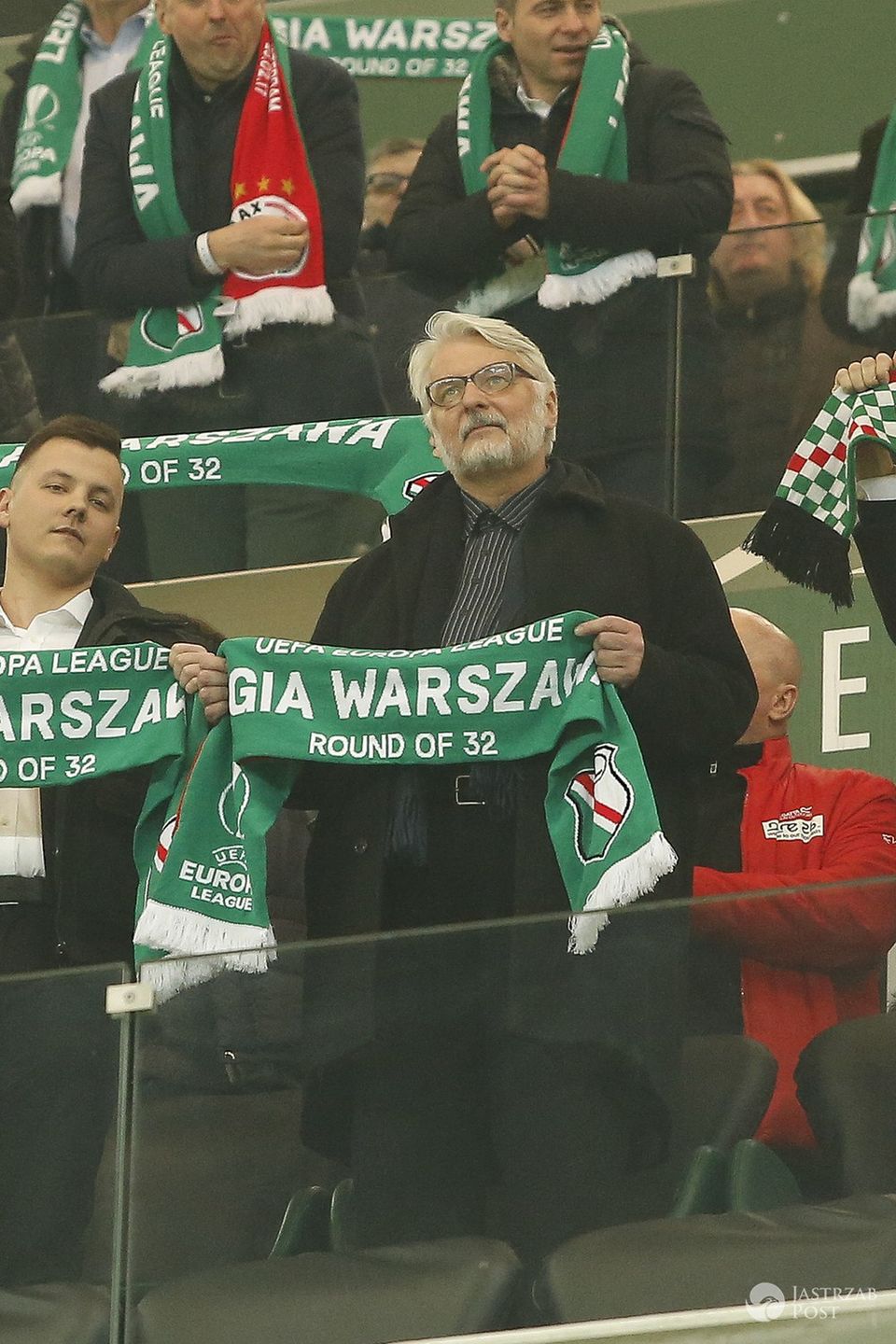 Witold Waszczykowski - mecz Legia Warszawa-Ajax Amsterdam