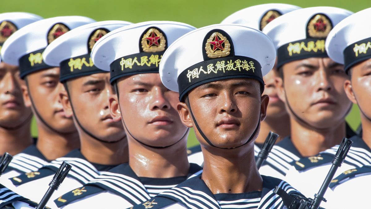 Żołnierze chińskiej Marynarki Wojennej