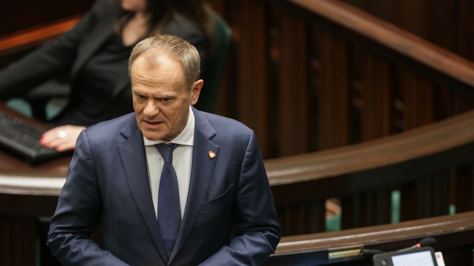 Donald Tusk podczas posiedzenia Sejmu