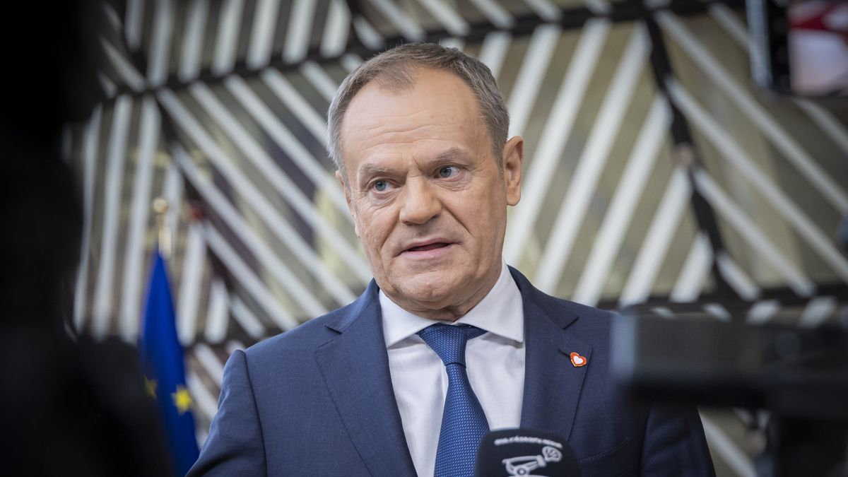 Prime Minister of Poland Donald Tusk attends the Special EU Summit. The European Council Summit is the EU leaders meeting at the headquarters of the European Union. The Polish PM makes a statement upon his arrival and responds to questions from journalists from international media and press. The 27 EU leaders and heads of states had on their agenda to discuss the 2021-2027 budgetary plan and the financial of a 50 billion Euro support package for Ukraine in addition to military, political, economic, diplomatic and humanitarian aid. EU reached a deal on the 50 bln euro aid after Hungary's block was lifted. EUCO in Brussels, Belgium on 1 February 2024 (Photo by Nicolas Economou/NurPhoto via Getty Images)