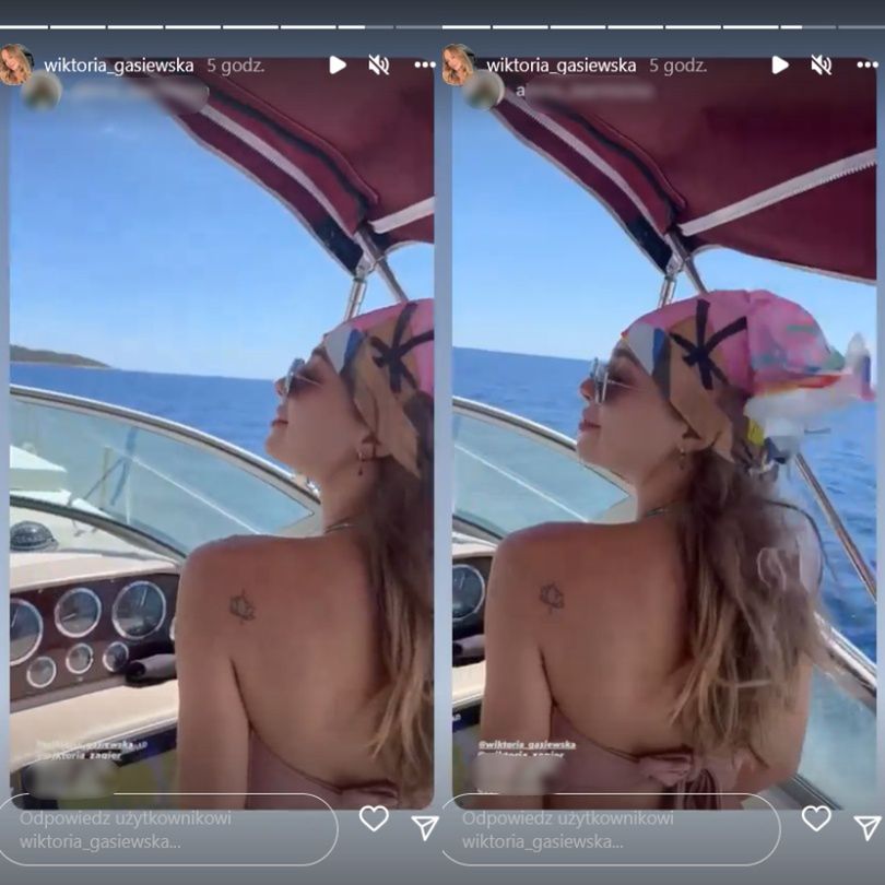 Wiktoria Gąsiewska pozuje w bikini na wakacjach w Chorwacji