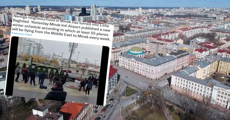 Tłumy migrantów na ulicach Mińska. "Mały Bagdad"