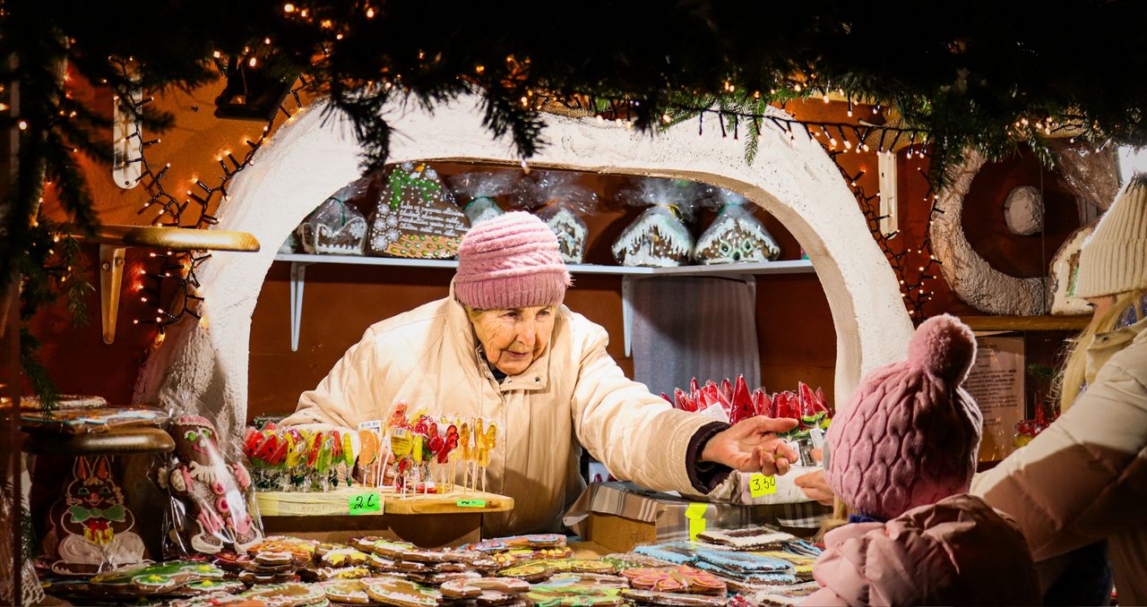 Wigilia na Budzyńskim rynku