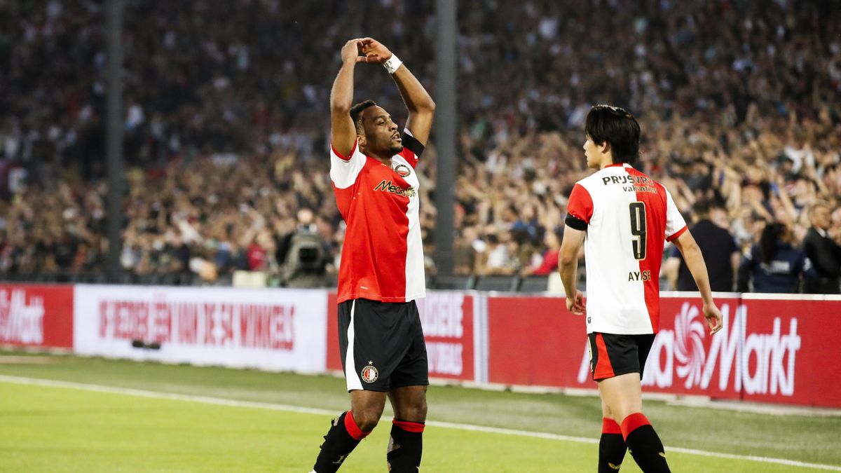 PAP/EPA / Bart Stoutjesdijk / Piłkarze Feyenoordu Rotterdam w meczu z Fenerbahce SK