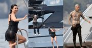 Świeżo poślubieni Kourtney Kardashian i Travis Barker skaczą do morza w ubraniach niczym nastolatki (ZDJĘCIA)