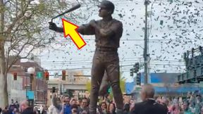 Wielka wpadka przy odsłonięciu pomnika legendy. Zobacz co się stało