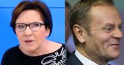 Ewa Kopacz zapewnia: "Donald Tusk wróci do świata polskiej polityki"