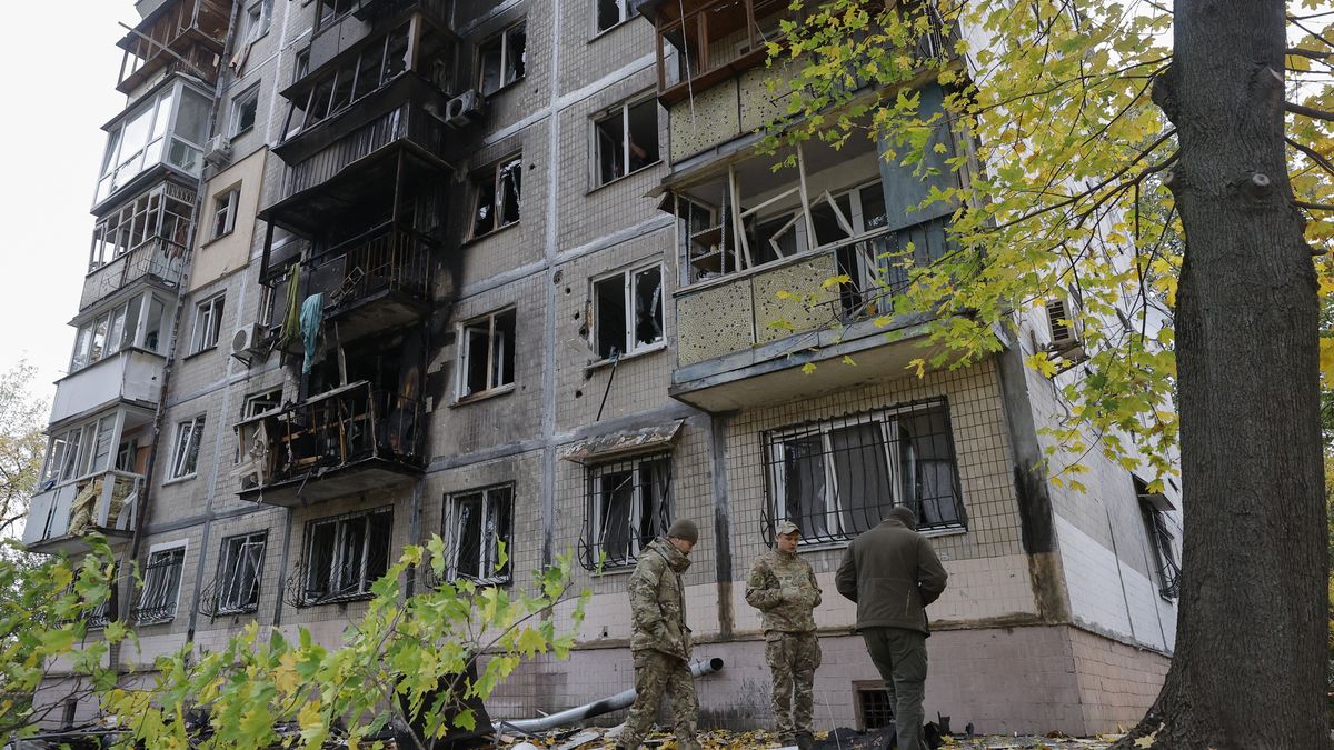 Skutki ataku irańskim dronem Shahed na Ukrainie
