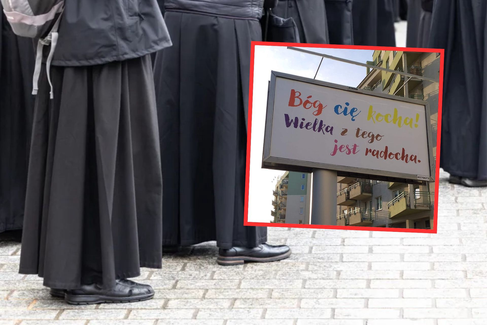 Katolickie billboardy zawisły w miastach w Polsce. Kto stoi za 