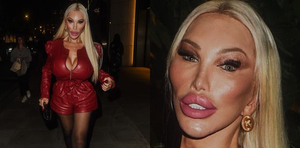 Dawno niewidziana Jessica Alves i jej gigantyczny biust prężą się na ulicach Londynu (ZDJĘCIA)