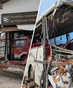 Niemcy: autobus szkolny wbił się w remizę