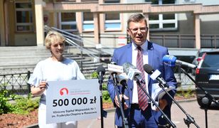 Pół miliona na rzeszowski szpital. Warchoł przekazał pieniądze z Funduszu Sprawiedliwości