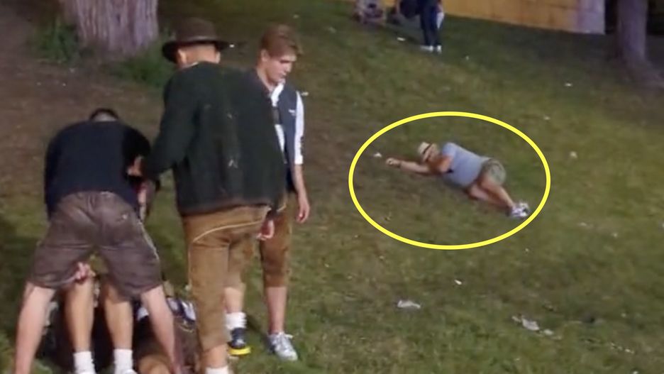 Oktoberfest pełen jest pijanych turystów 