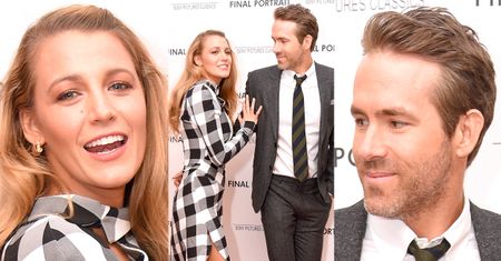 Szczęśliwa Blake Lively z mężem na ściance