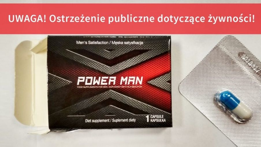 Główny Inspektor Sanitarny ostrzega przed produktem Power Man