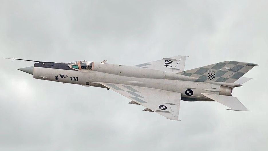 MiG-21 chorwackich sił powietrznych