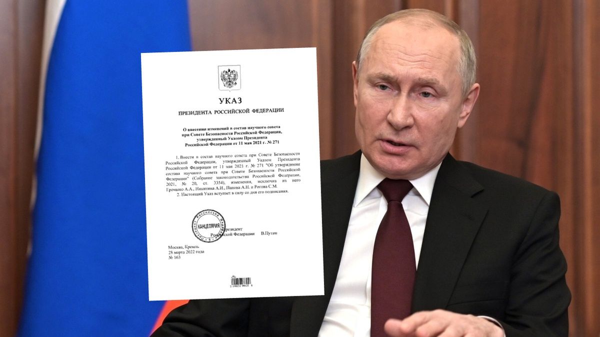 Putin wykluczył 4 naukowców z Rady Bezpieczeństwa Rosji 