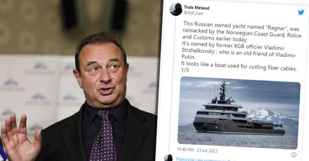Jacht poplecznika Putina utknął w Norwegii. "Mogą wiosłować do domu"