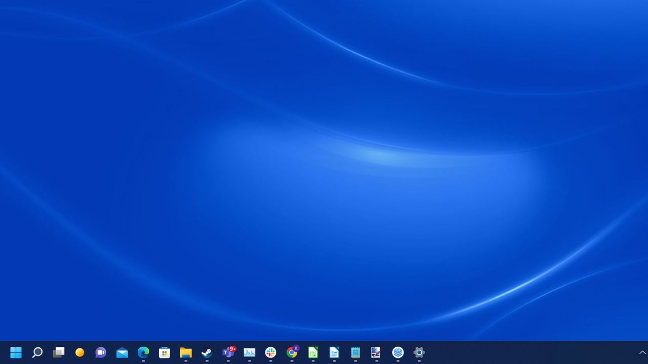 Windows 11: pasek przesunięty na lewo