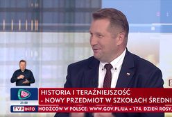 Czarnek wyśmiał Tuska na antenie. Będzie pozew za słowa o podręczniku do HiT