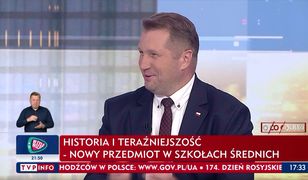 Czarnek wyśmiał Tuska na antenie. Będzie pozew za słowa o podręczniku do HiT