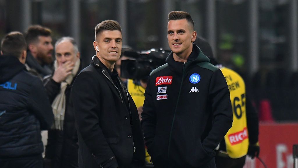 Getty Images / Alessandro Sabattini / Na zdjęciu od lewej: Krzysztof Piątek i Arkadiusz Milik