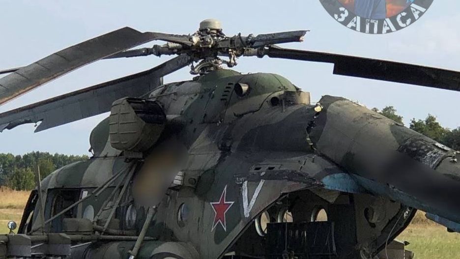 Kolejny zestrzelony rosyjski Mi-8AMTSh przez drona FPV w Rosji.