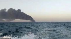 Szokujący widok. Największy okręt marynarki wojennej Iranu tonie po pożarze