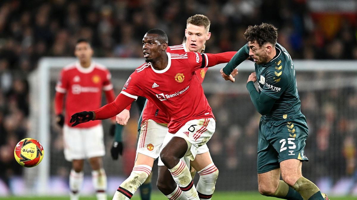 Paul Pogba (Manchester United) w akcji