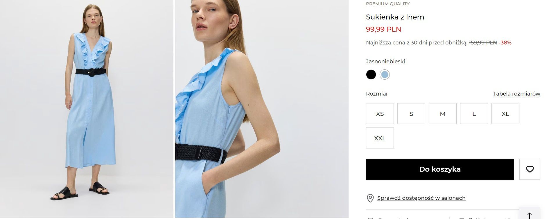 Sukienka z lnem w Reserved.