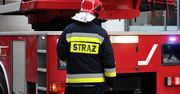 Bochnia: Wielki pożar hali sortowni śmieci i składowiska opon