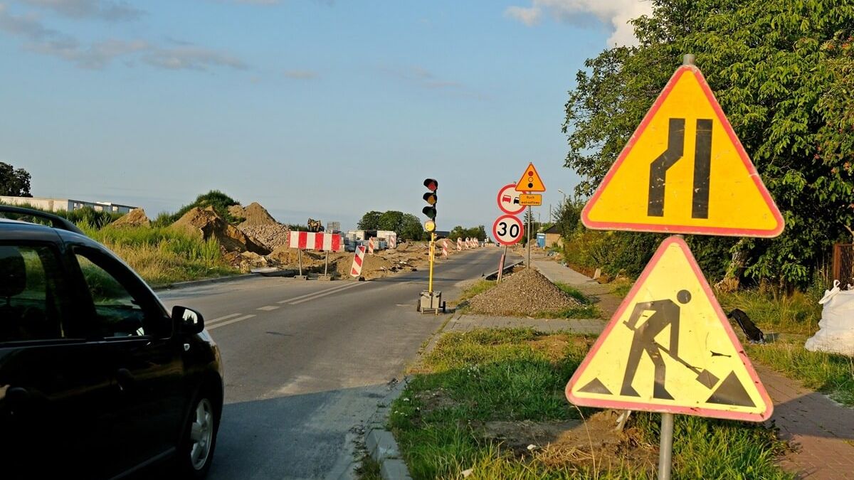 Ruch wahadłowy na ul. Zorza w Lublinie