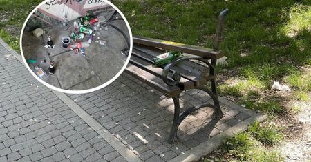 Ciągłe popijawy. Plac Kaczyńskiego wygląda jak melina