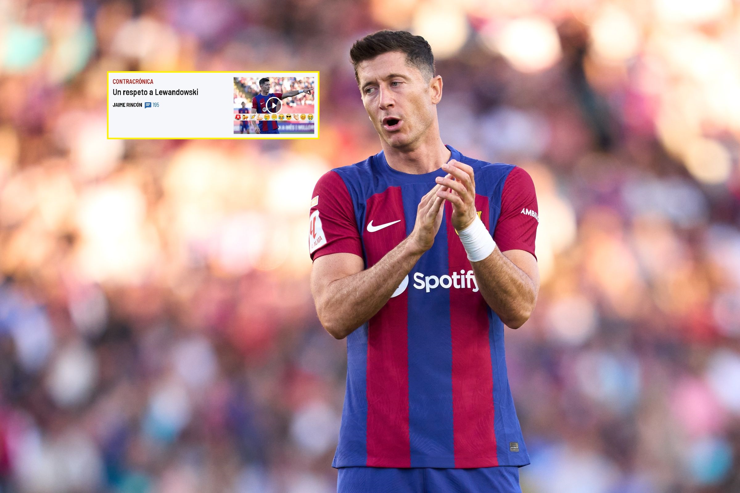 Los medios españoles comentaron lo que hizo Lewandowski con el Celta de Vigo