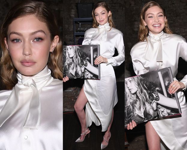 Wielkousta Gigi Hadid cieszy się ze zdjęcia w książce