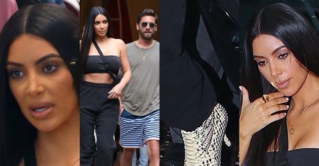 Kim Kardashian i Scott Disick zabrali fotografów na zakupy (ZDJĘCIA)