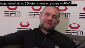 EFM 4. Kamil Roszak pewny siebie przed walką. "Poprawiłem boks i parter"