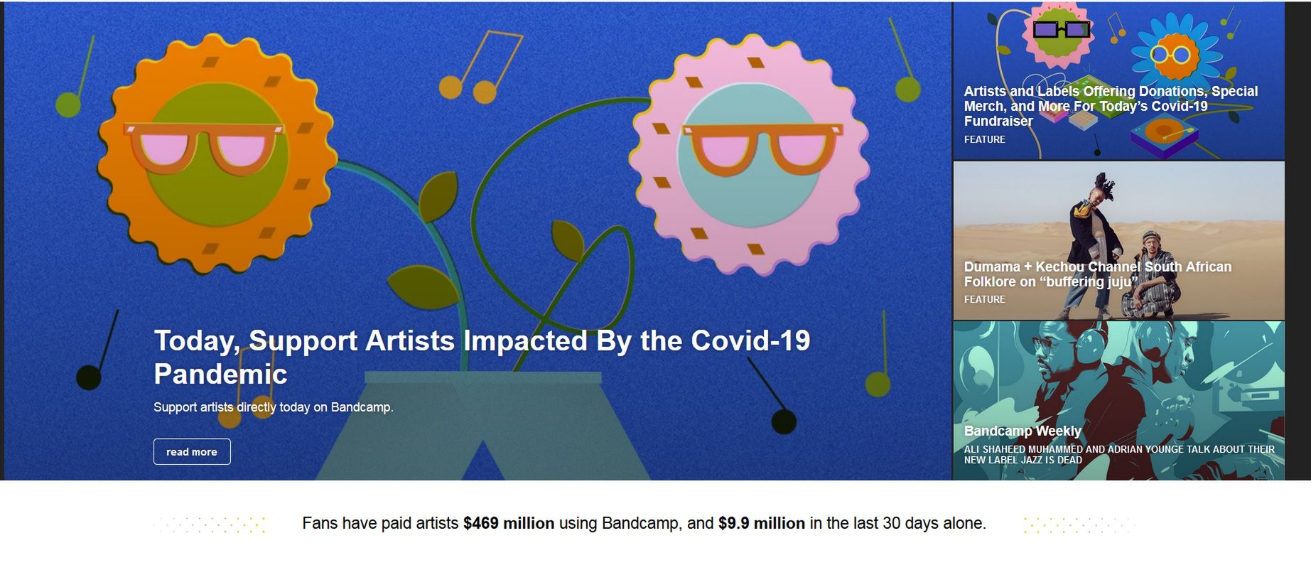 Bandcamp zrezygnował z zysków. Fani rzucili się na pomoc artystom