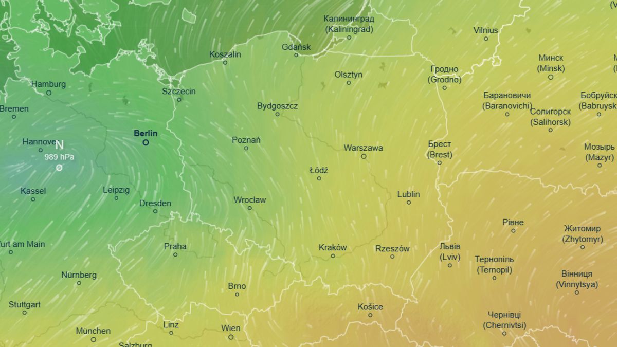 Rekordowy spadek ciśnienia