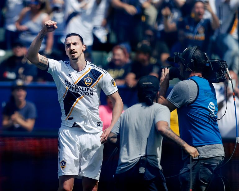 Zlatan Ibrahimović w barwach Los Angeles Galaxy