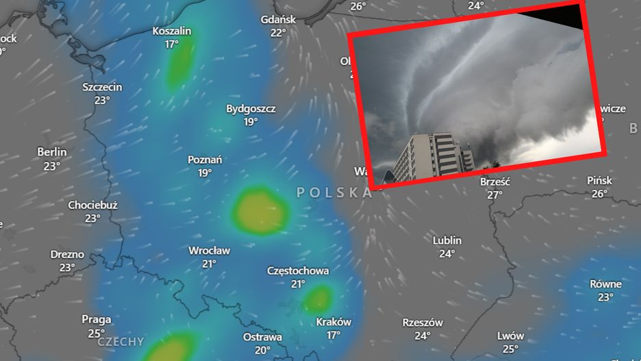 Burze przechodzą nad Polską