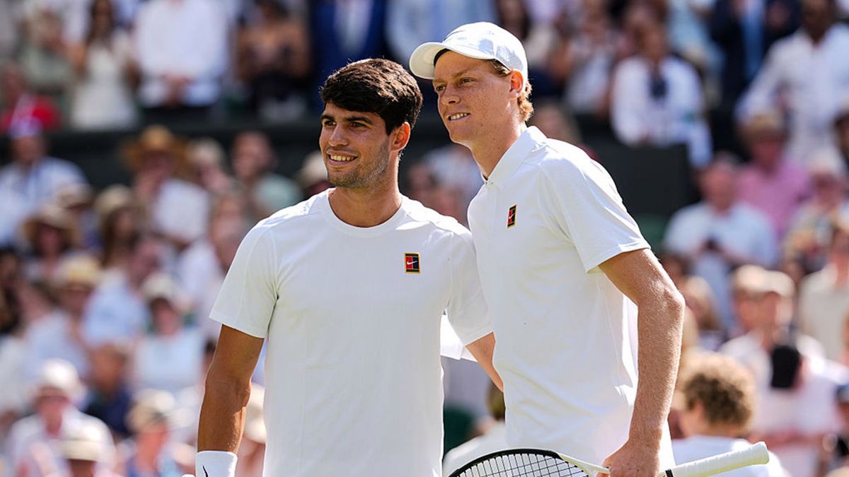 Getty Images / Shi Tang / Na zdjęciu: Carlos Alcaraz i Jannik Sinner