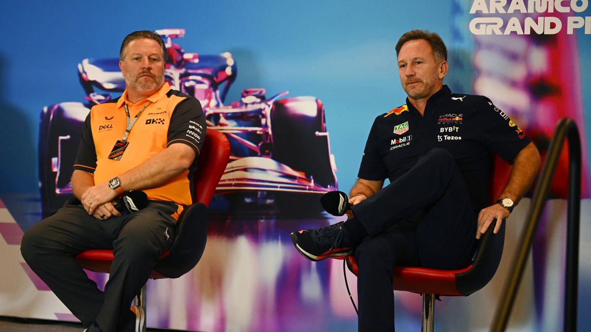 Materiały prasowe / Red Bull / Na zdjęciu: Zak Brown (z lewej) i Christian Horner