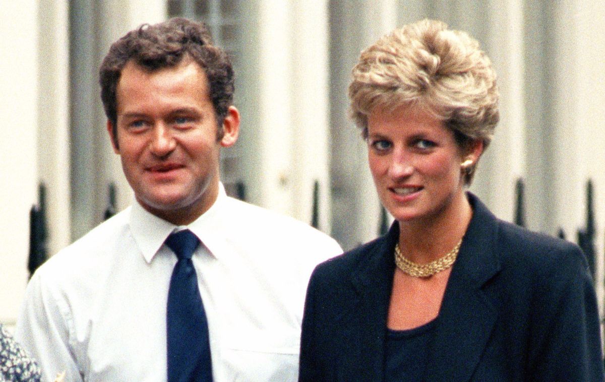 Księżna Diana i jej kamerdyner Paul Burrell