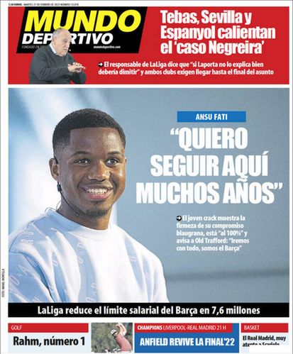 Okładka "Mundo Deportivo"