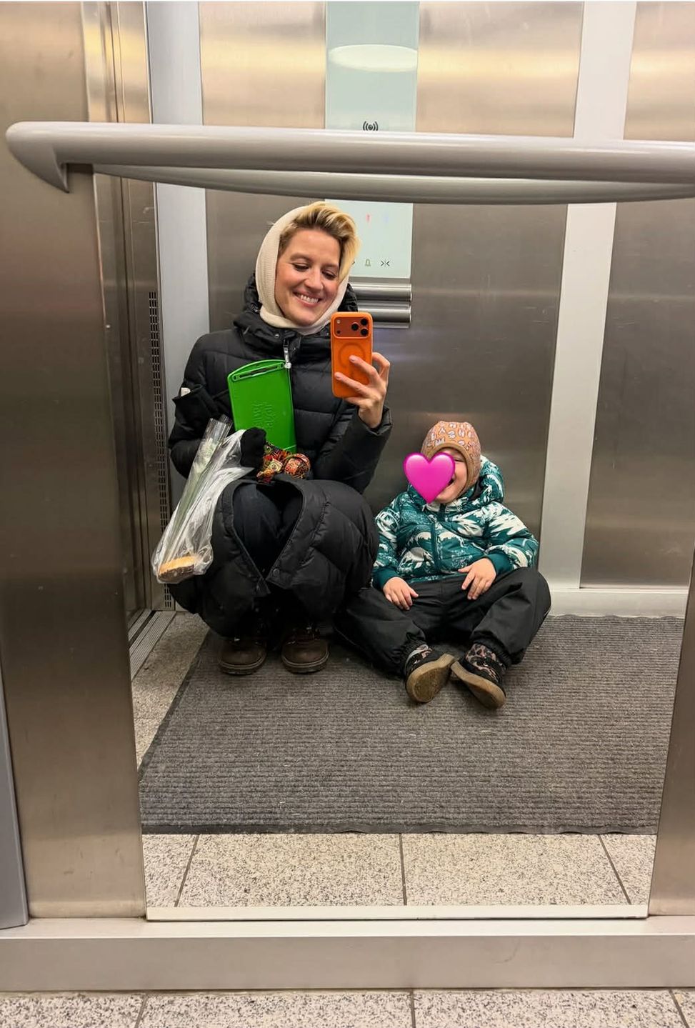 Aleksandra Domańska z synem