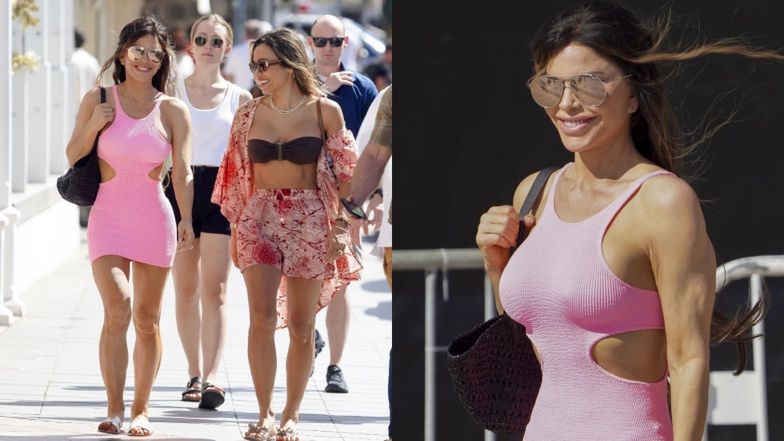 Lauren Sanchez zdecydowała się na różową sukienkę