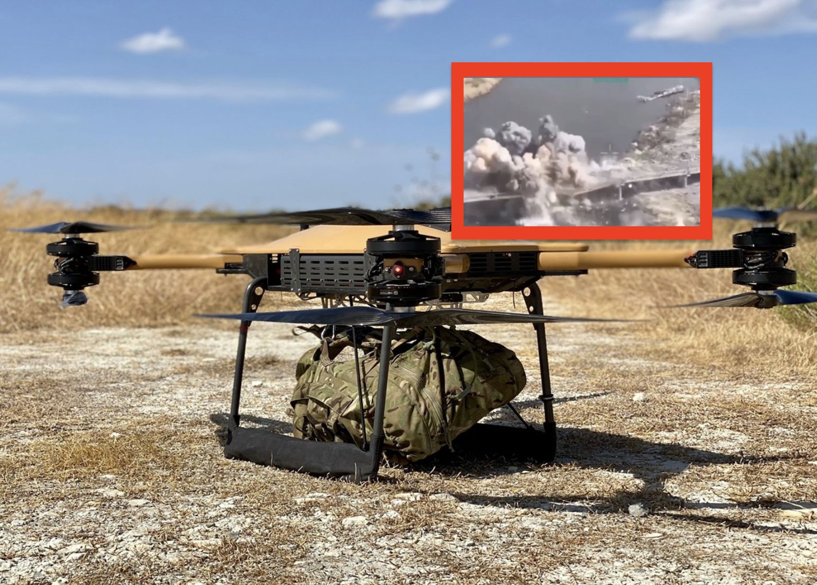 Brytyjskie drony zniszczyły most. Pomógł rosyjski żołnierz