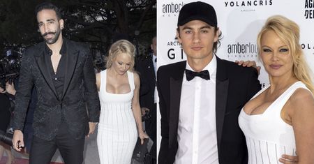 Pamela Anderson bawi się z chłopakiem i synem na pokazie w Monako