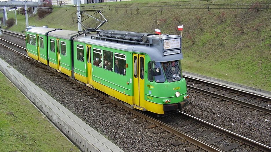 Beijnes 3G #801 na trasie Poznańskiego Szybkiego Tramwaju (2007)